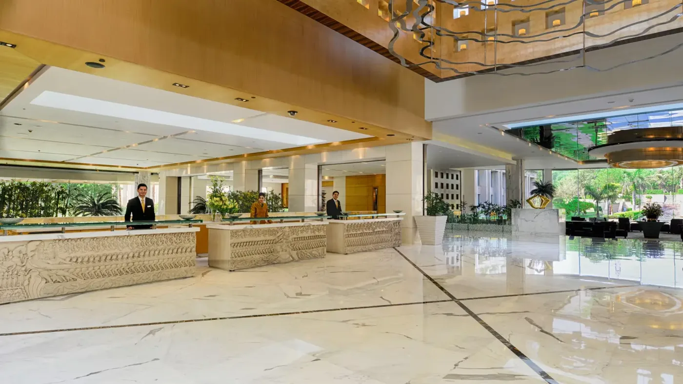 The lobby at The Grand New Delhi